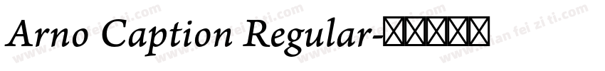 Arno Caption Regular字体转换